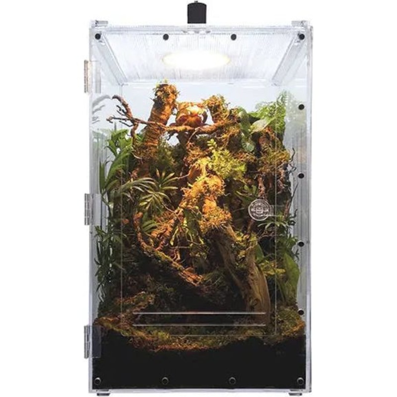 Acrylic Reptile Terrarium Double-Opening Enclosure for Lizards Spiders Geckos XLarge