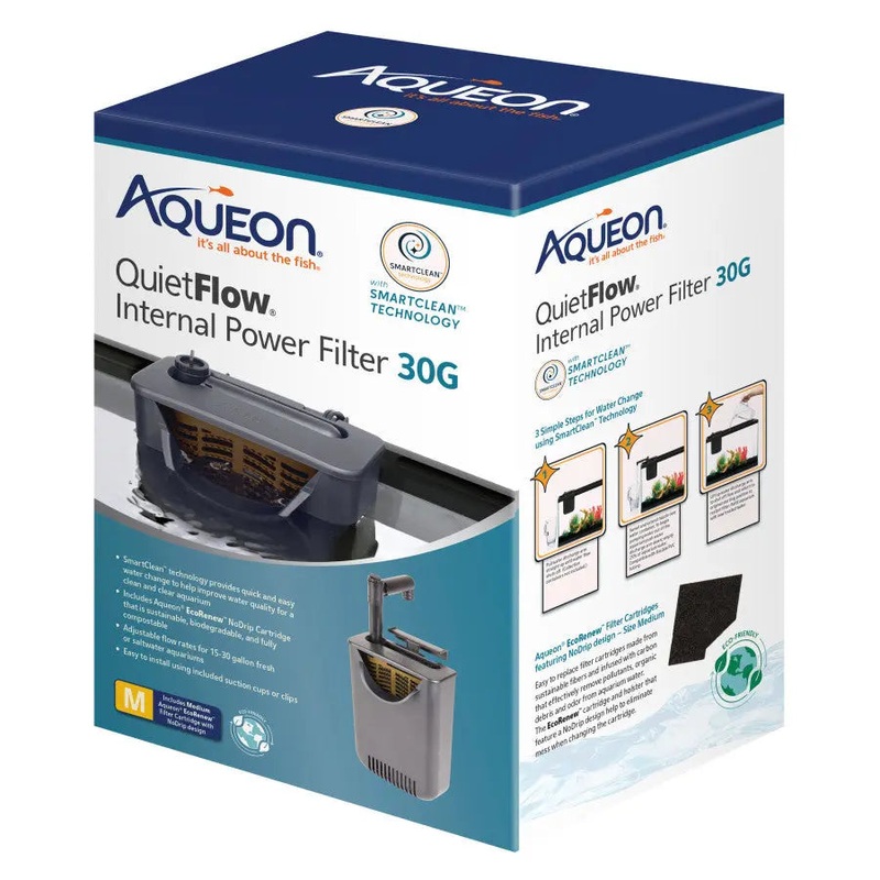 Aqueon QuietFlow Internal Filter with SmartClean Technology