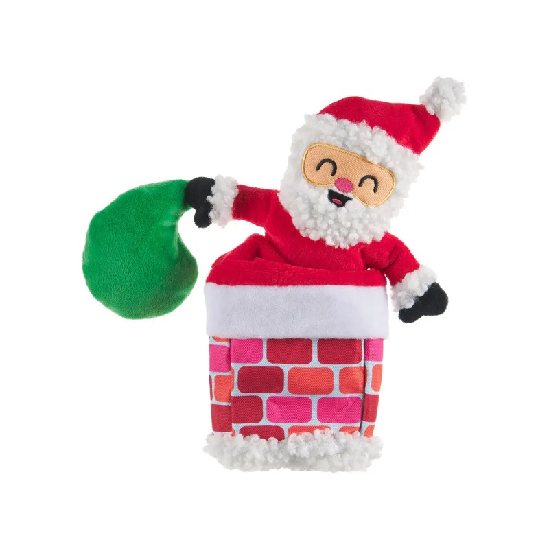BARK Santa’s Chimney Shimmy Dog Toys
