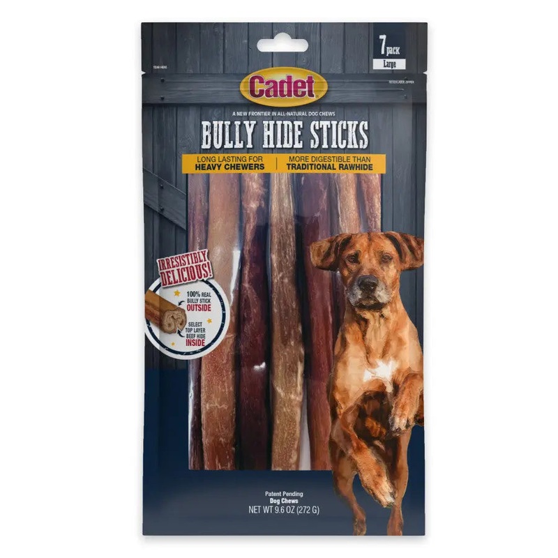 Cadet Bully Hide Sticks All-Natural Dog Chews