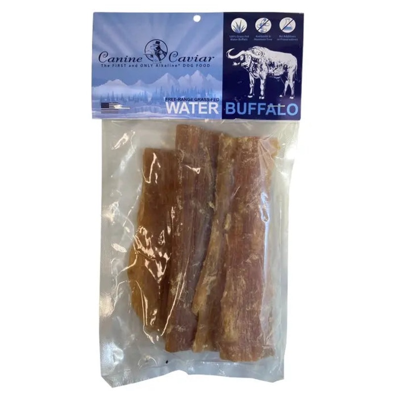 Canine Caviar Water Buffalo Paddywack Dog Treats 4pk, 6
