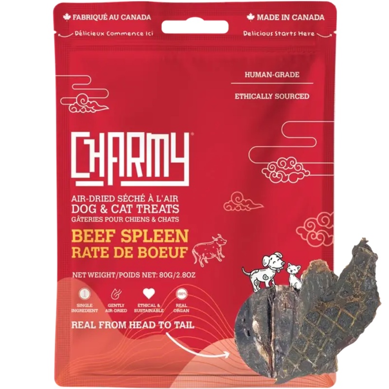 Charmy Pet Beef Spleen Dog Treats 3.8 oz