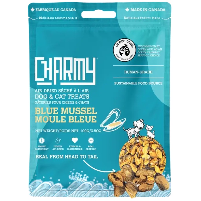Charmy Pet Blue Mussel Dog Treats 3.8 oz