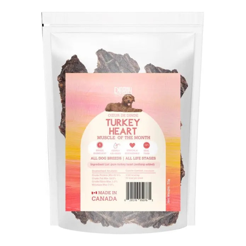 Charmy Pet Turkey Heart Dog Treats 2.8 oz