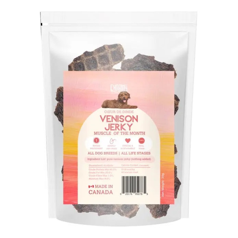 Charmy Pet Venison Jerky Dog Treats 2.7 oz
