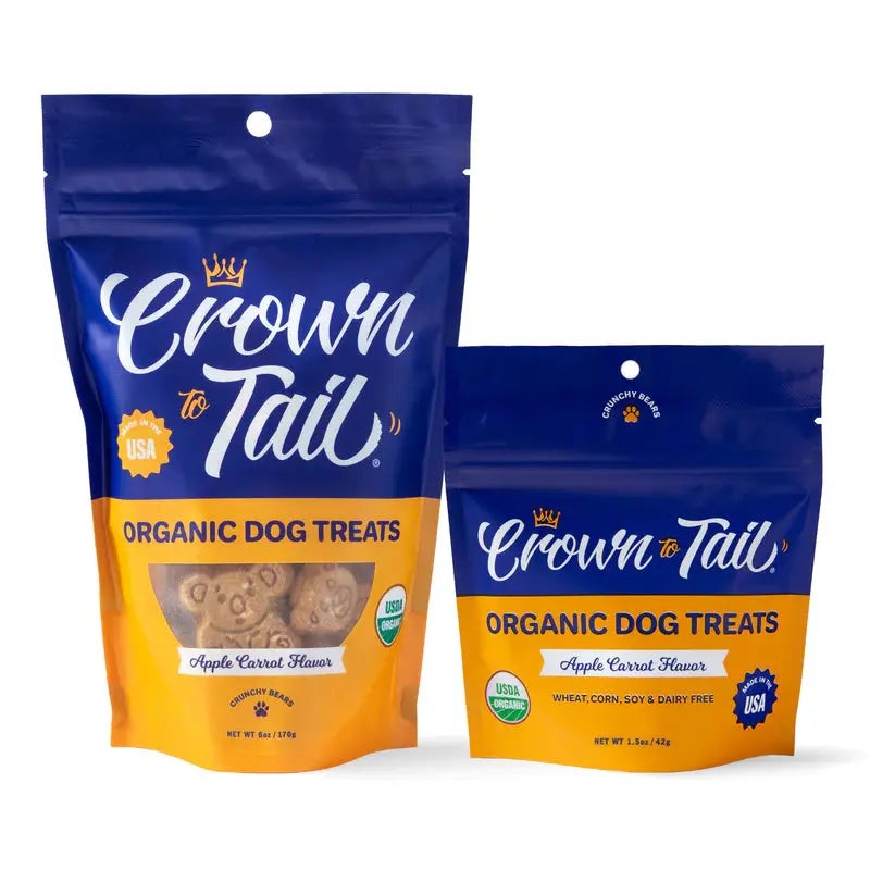 Crown to Tail Organic Apple Carrot Crunchy Dog Treats