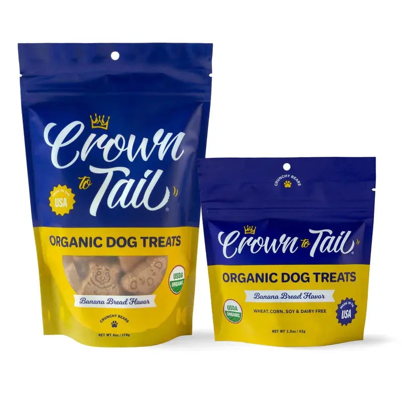 Crown to Tail Organic Banana Bread Crunchy Dog Treats