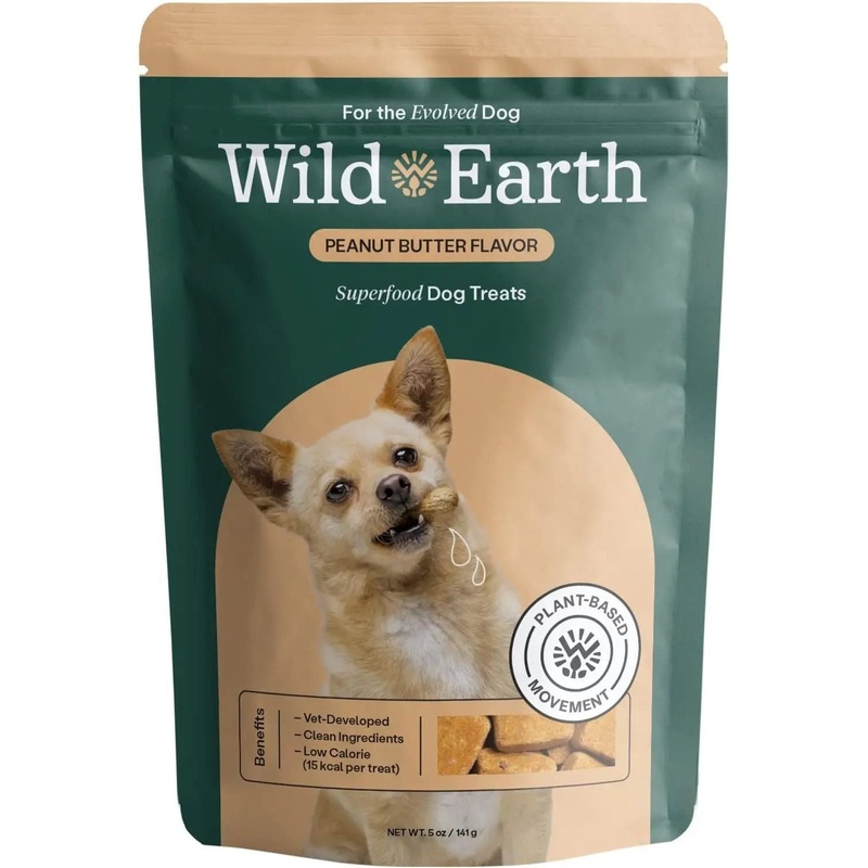 Wild Earth Superfood Vegan Dog Treats with Koji, Peanut Butter