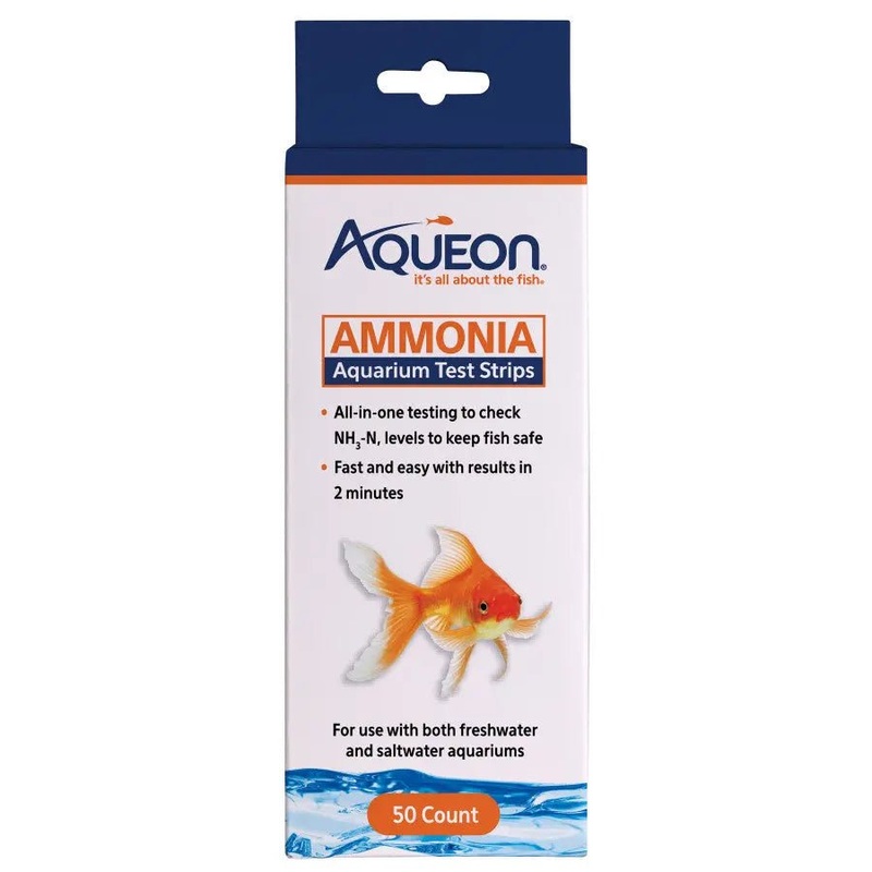 Aqueon Ammonia Aquarium Test Strips 50 ct