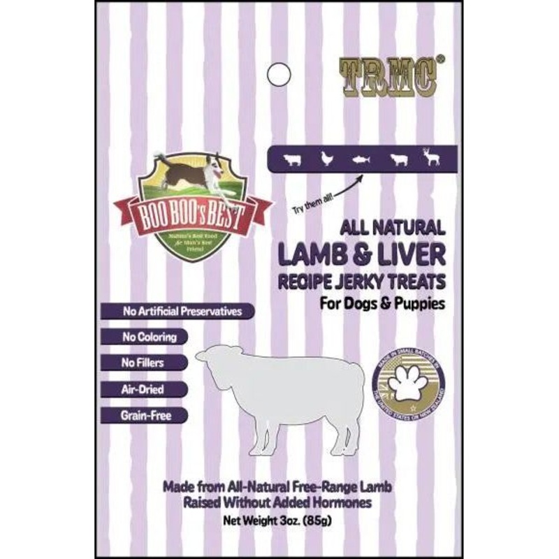 Boo Boo’s Best Lamb Liver Jerky Dog Treats 3oz
