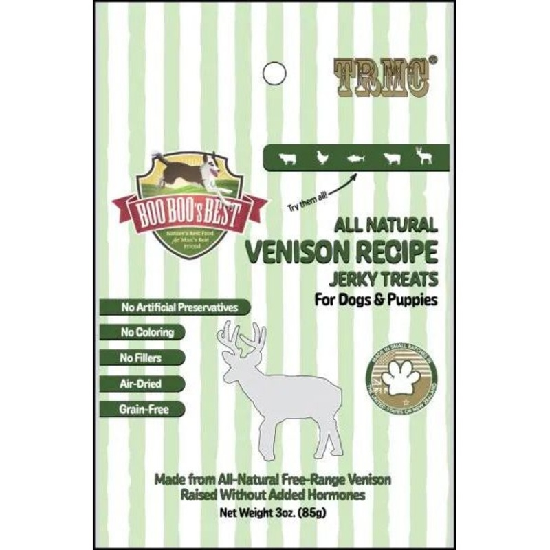 Boo Boo’s Best Venison Jerky Dog Treats 3oz