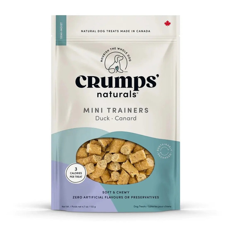 Crump’s Naturals Semi Moist Duck Mini Trainers Dog Treats