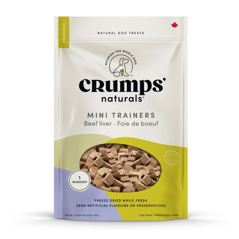 Crumps’ Naturals Mini Trainers Freeze Dried Beef Liver Dog Treats