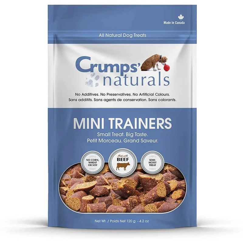 Crumps’ Naturals Mini Trainers Semi-Moist Beef Dog Treats