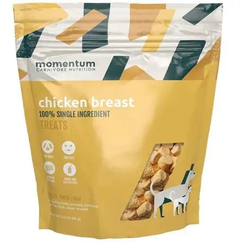 Momentum Carnivore Nutrition Freeze Dried Raw Chicken Breast Treats 3.5oz