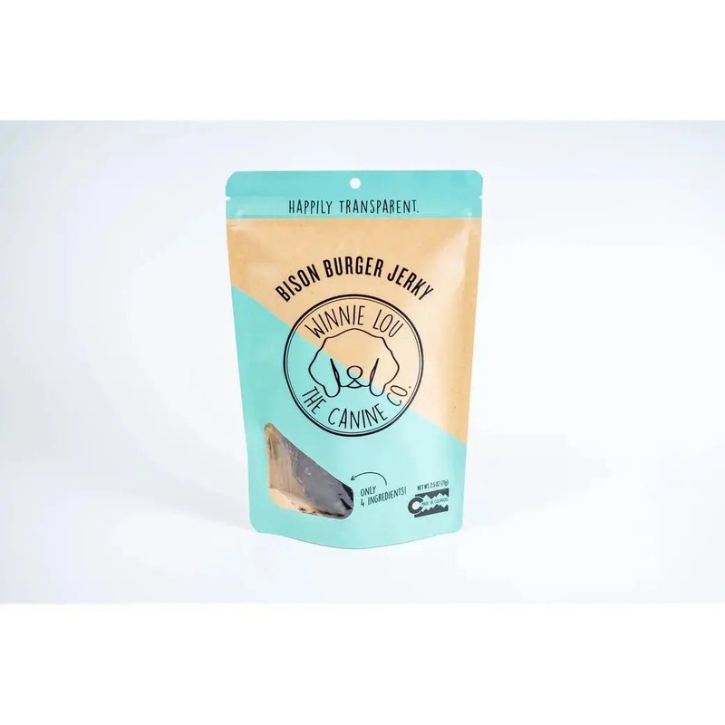 Winnie Lou Bison Burger Jerky Dog Treats