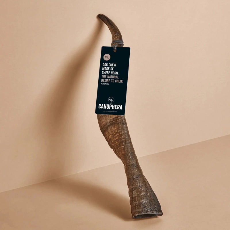 CANOPHERA Sheep Dog Chew Horn|XSmall|Small|Medium|Large|XLarge