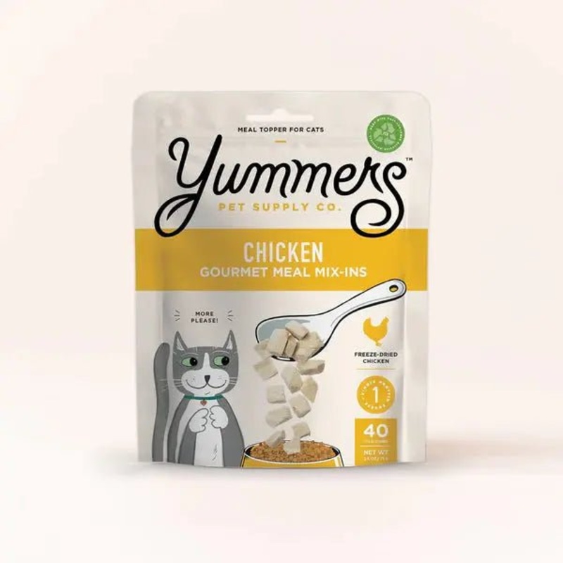 Yummers Freeze-dried Chicken Gourmet Meal Mix-in for Cats Food Topper 2.5 oz.