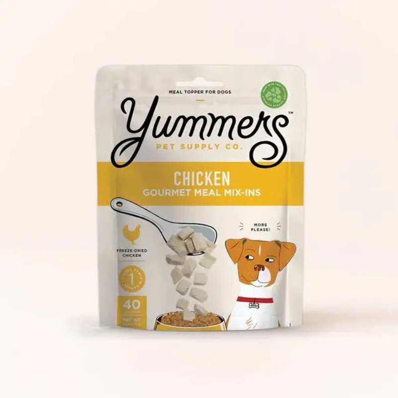 Yummers Freeze Dried Chicken Gourmet Meal Mix in for Dogs Food Topper, 2.5 oz.