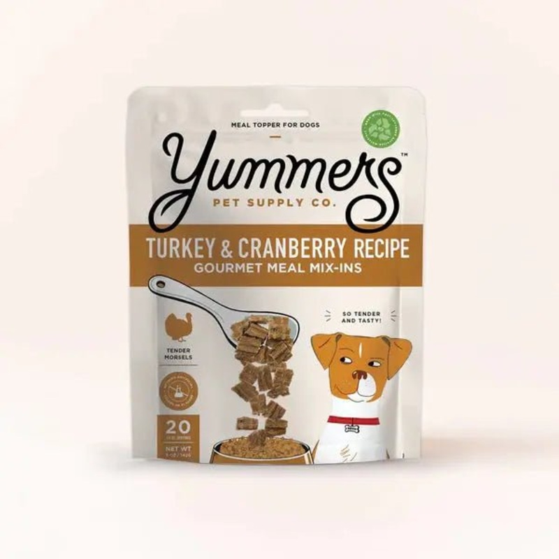 Yummers Turkey & Cranberry Recipe Gourmet Meal Mix in for Dogs Food Topper, 5 oz