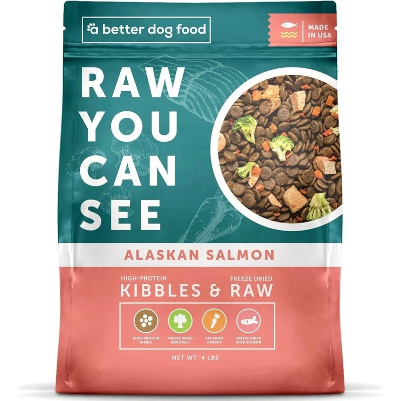 A Better Treat Raw You Can See Salmon Dog Freeze-Dried Food 4lb