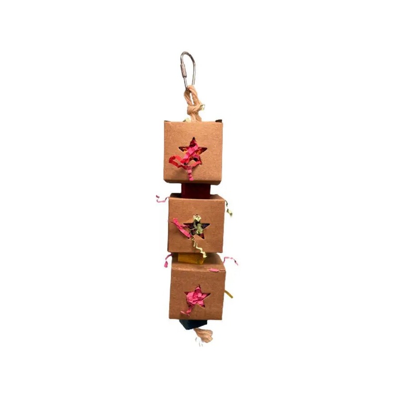 A & E Cages Happy Beaks Star Shred & Seek Bird Toy