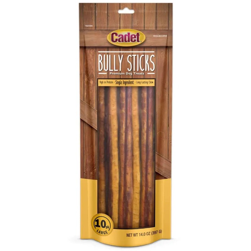Cadet Large Bully Sticks Long-Lasting Grain-Free Dog Chews