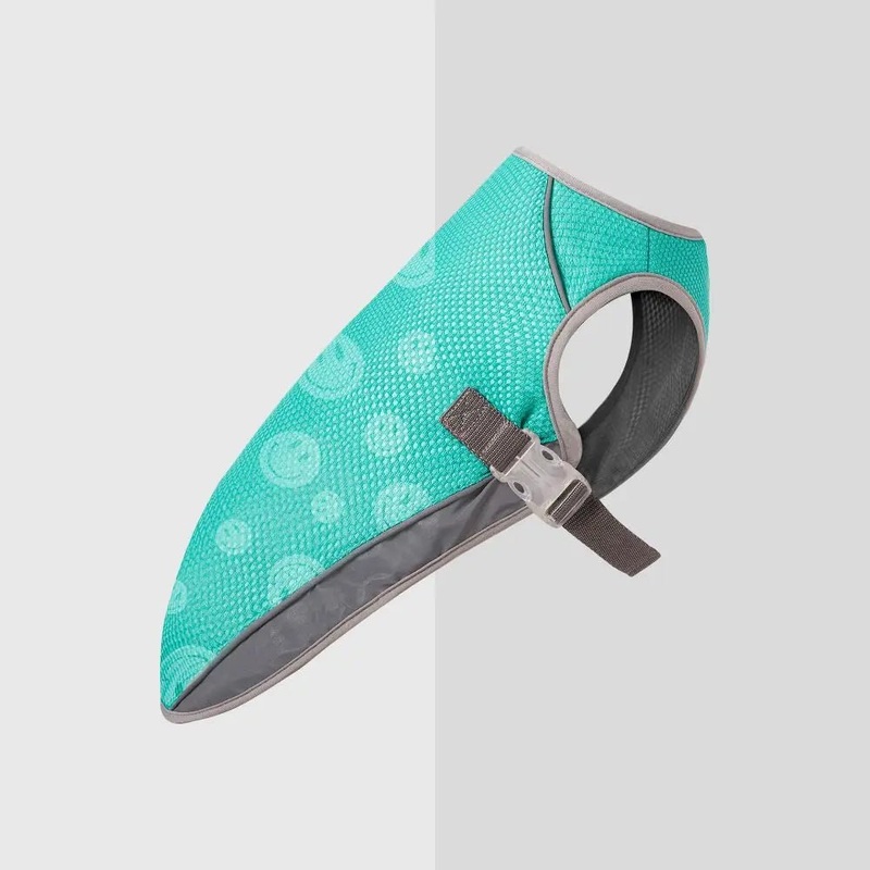 Canada Pooch Wet Reveal Smiley Cooling Dog Vest