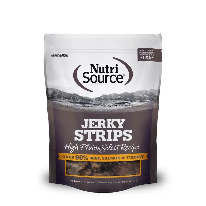 NutriSource Select Jerky Strips Dog Treats 4 oz