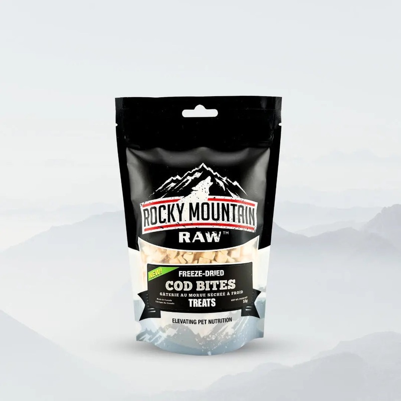 Rocky Mountain Raw Freeze-Dried Cod Bites Pet Treats 1.94 oz