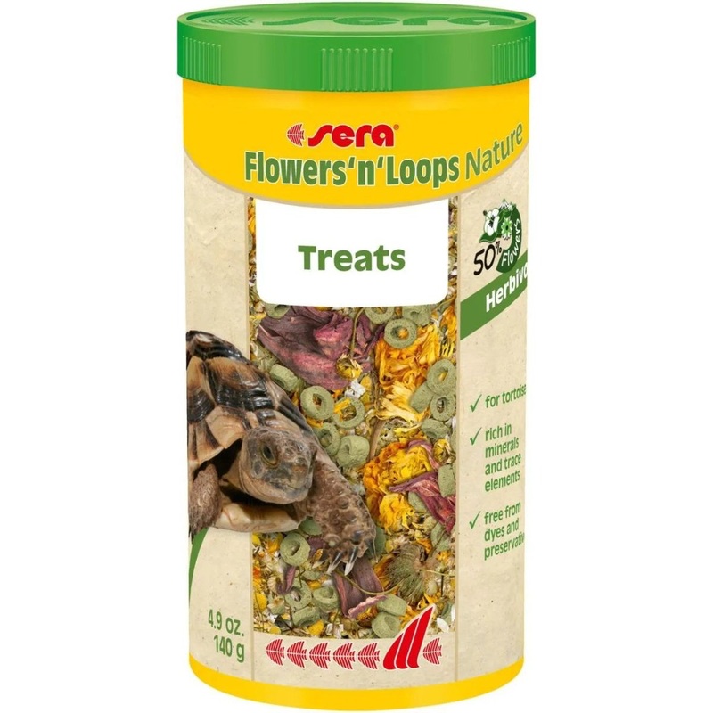 sera Flowers’n’Loops Nature Tortoise Food 4.9 Oz.