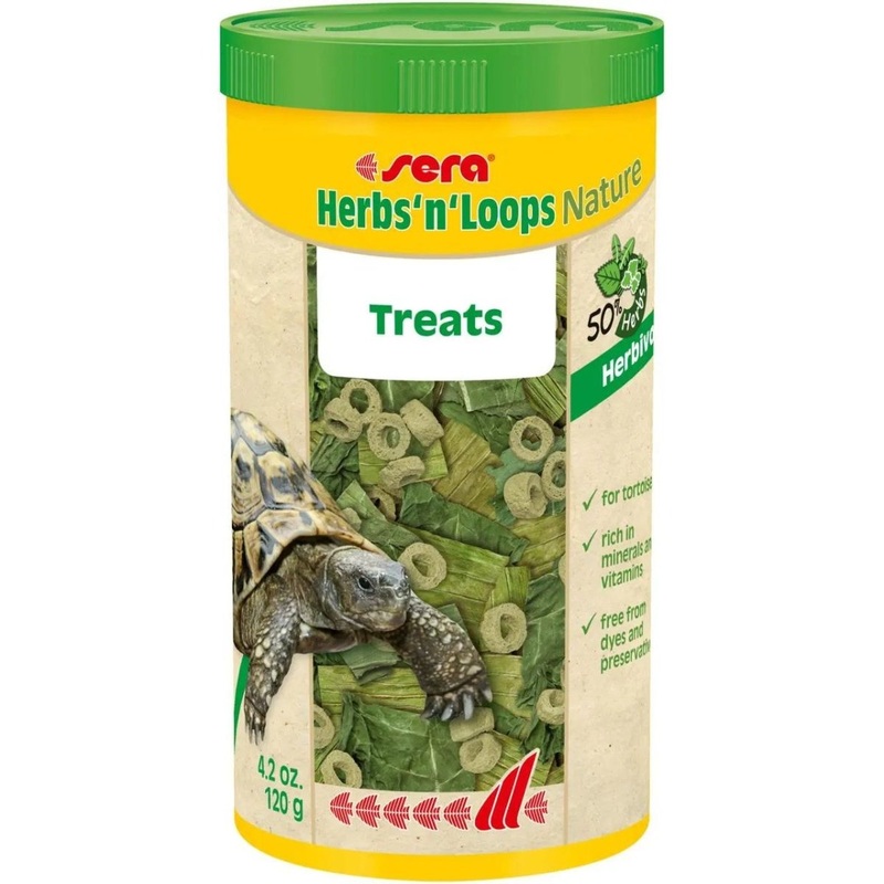 sera Herbs’n’Loops Nature Tortoise Food 4.2 Oz.