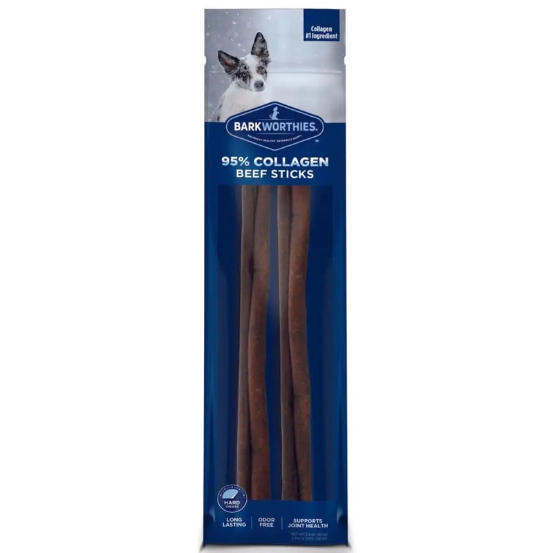 Barkworthies Collagen Beef Sticks Plain 12 2pk