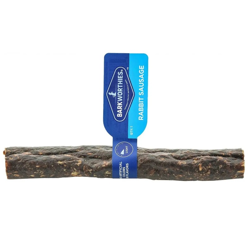 Barkworthies Rabbit Sausage Roll Dog Treat Case 50