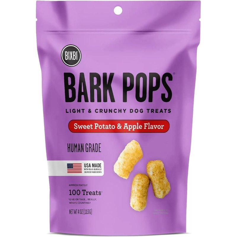 BIXBI Bark Pops Light & Crunchy Dog Treats 4oz.