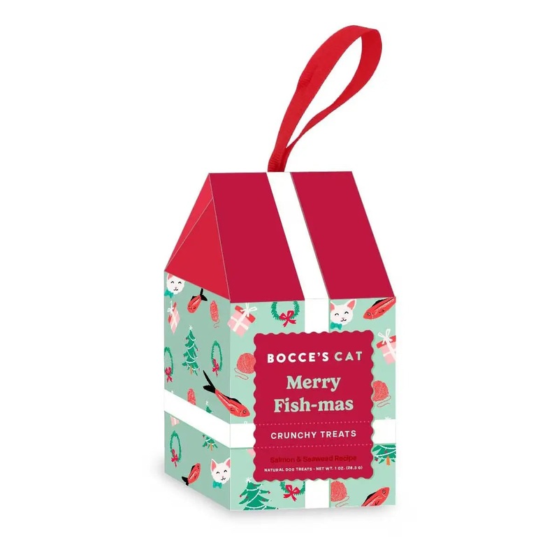 Bocce’s Bakery Merry Fish-Mas Ornament Cat Treats