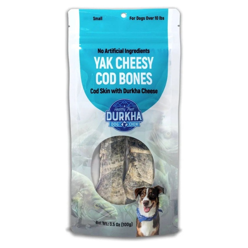 Durkha Himalayan Yak Cheesy Cod Bone Chew Dog Treat