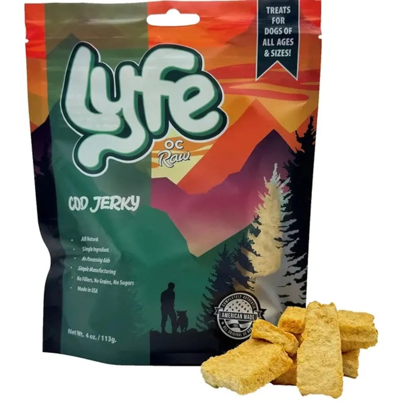 OC Lyfe Cod Jerky for Dogs 4oz