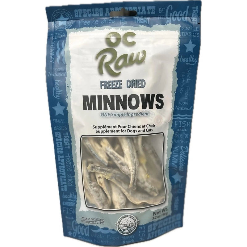 OC Raw Minnows Freeze Dried Dog Treats 3.2oz
