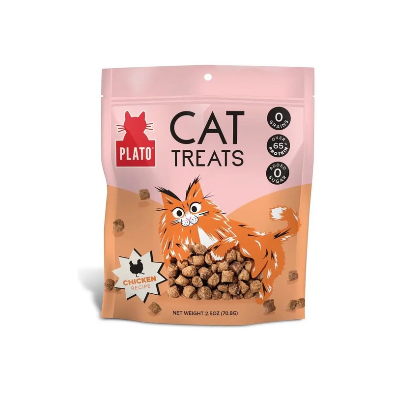 Plato Air-Dried Cat Treats Chicken with Catnip Recipe 2.5oz