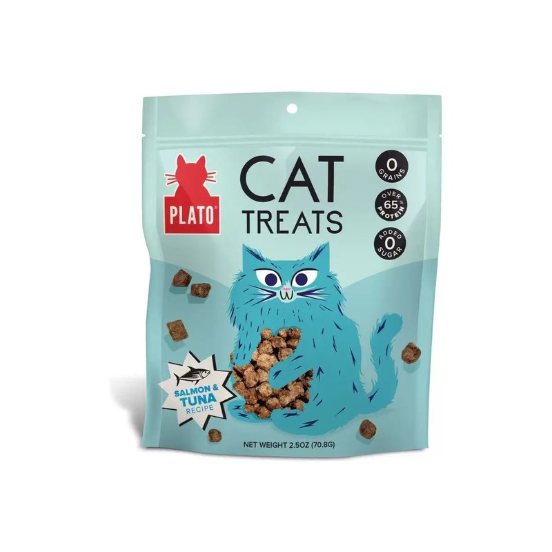 Plato Air-Dried Cat Treats Tuna & Salmon Recipe 2.5oz