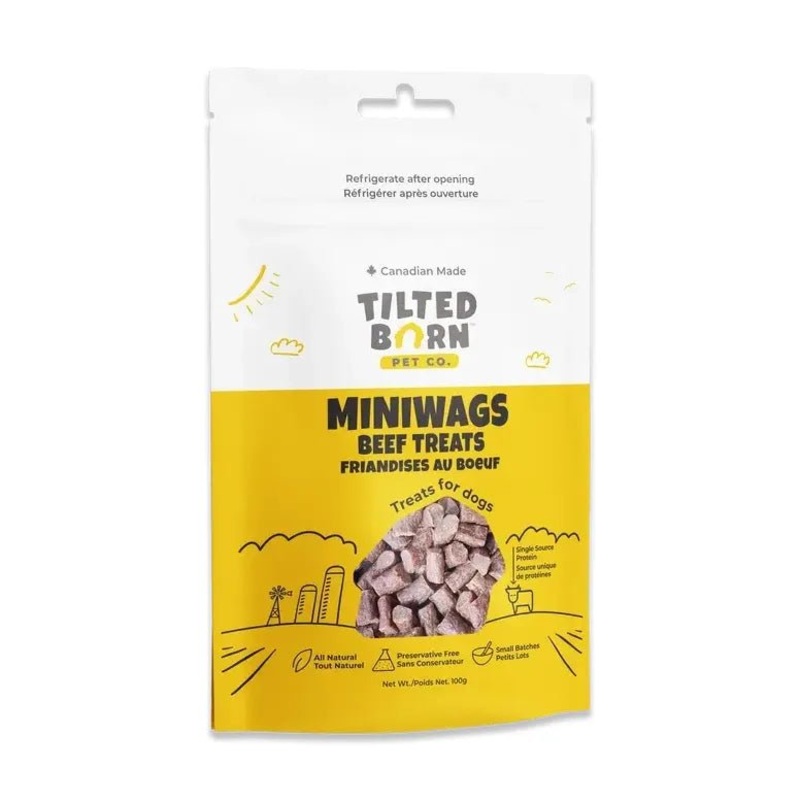 Tilted Barn Pet Beef Recipe Miniwags Dog Treats 3.53oz
