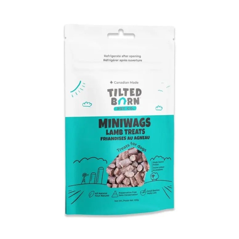 Tilted Barn Pet Canadian Lamb Recipe Miniwags Dog Treats 3.53oz