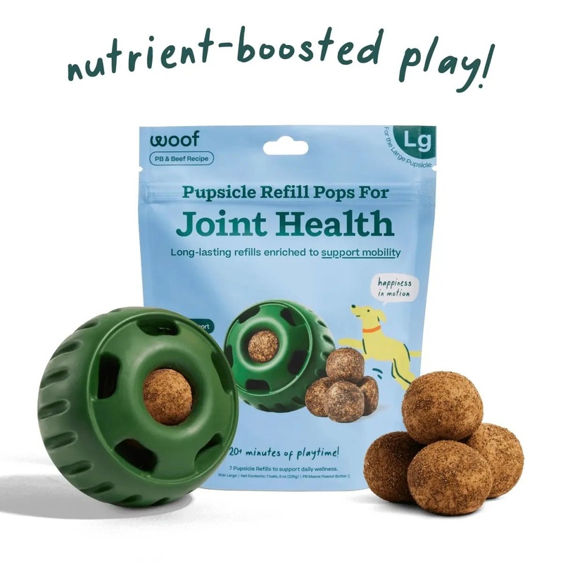 Woof Pupsicle Hip & Joint Health Pop Refills Long Lasting Lickable Dog Treats