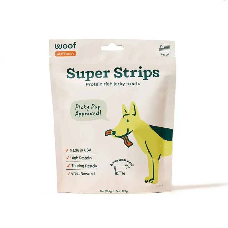 WOOF Super Strips Protein-Rich Dog Treats