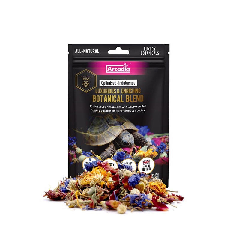 Arcadia  EarthPro Optimised-Indulgence Reptile Botanical Blend Food for Healthy Diet 60g