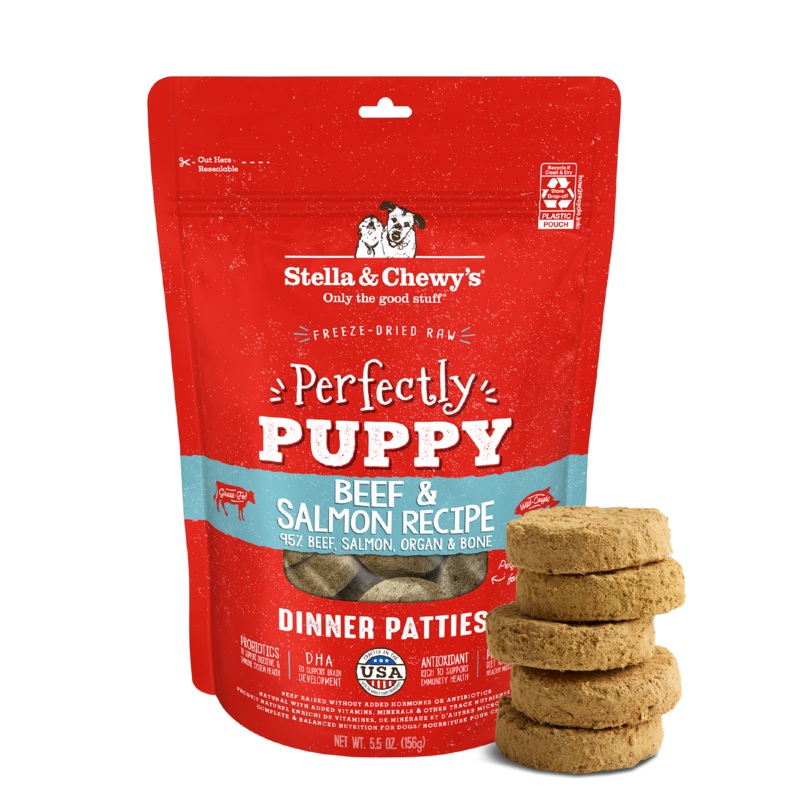 Beef & Salmon Puppy Patties|5.5 oz|14 oz