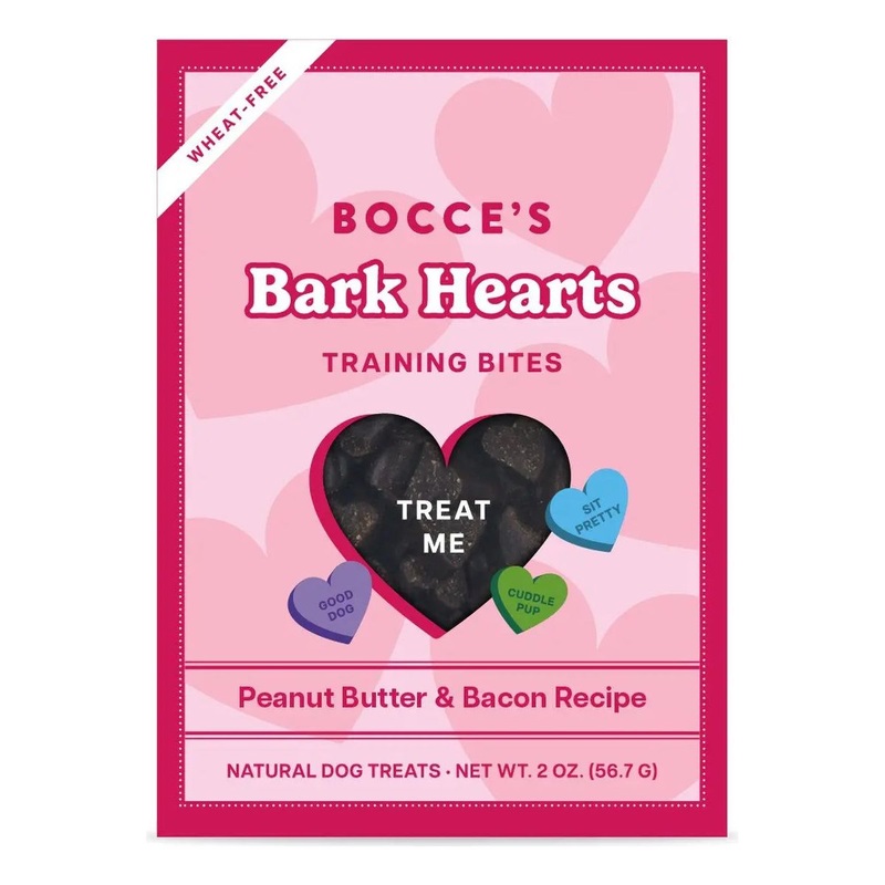 Bocce’s Bakery Bark Hearts Dog Training Treats Box 2oz
