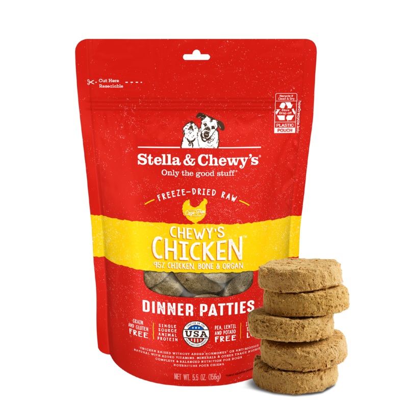 Chewys Chicken Freeze-Dried Raw Dinner Patties