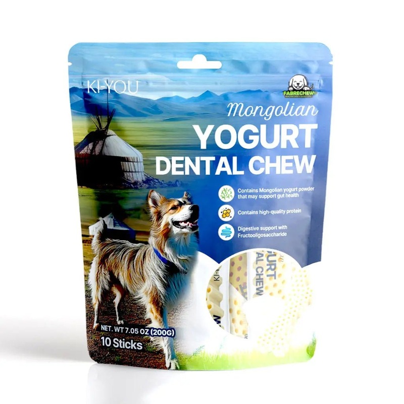 Fabrechew Mongolian Yogurt Chew Dog Dental Treats 10 Sticks